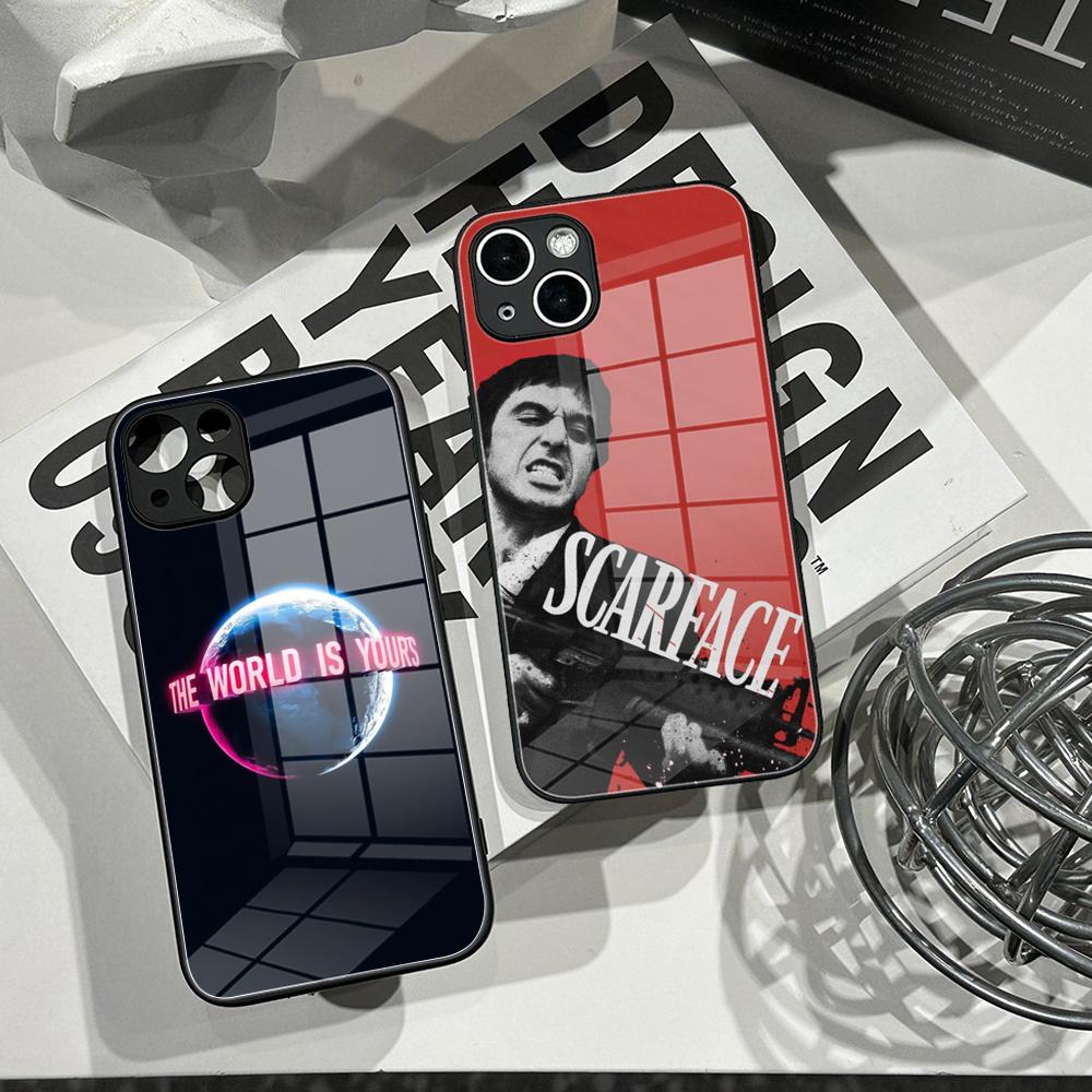 Pc Case Tempered Glass - S-Scarface 1983 Pacino Movie Phone Case
