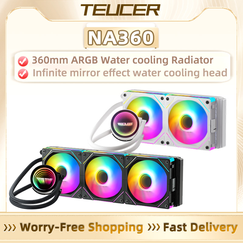 Pc Gaming Water Cooling - TEUCER 360MM All-in-One ARGB CPU Liquid
