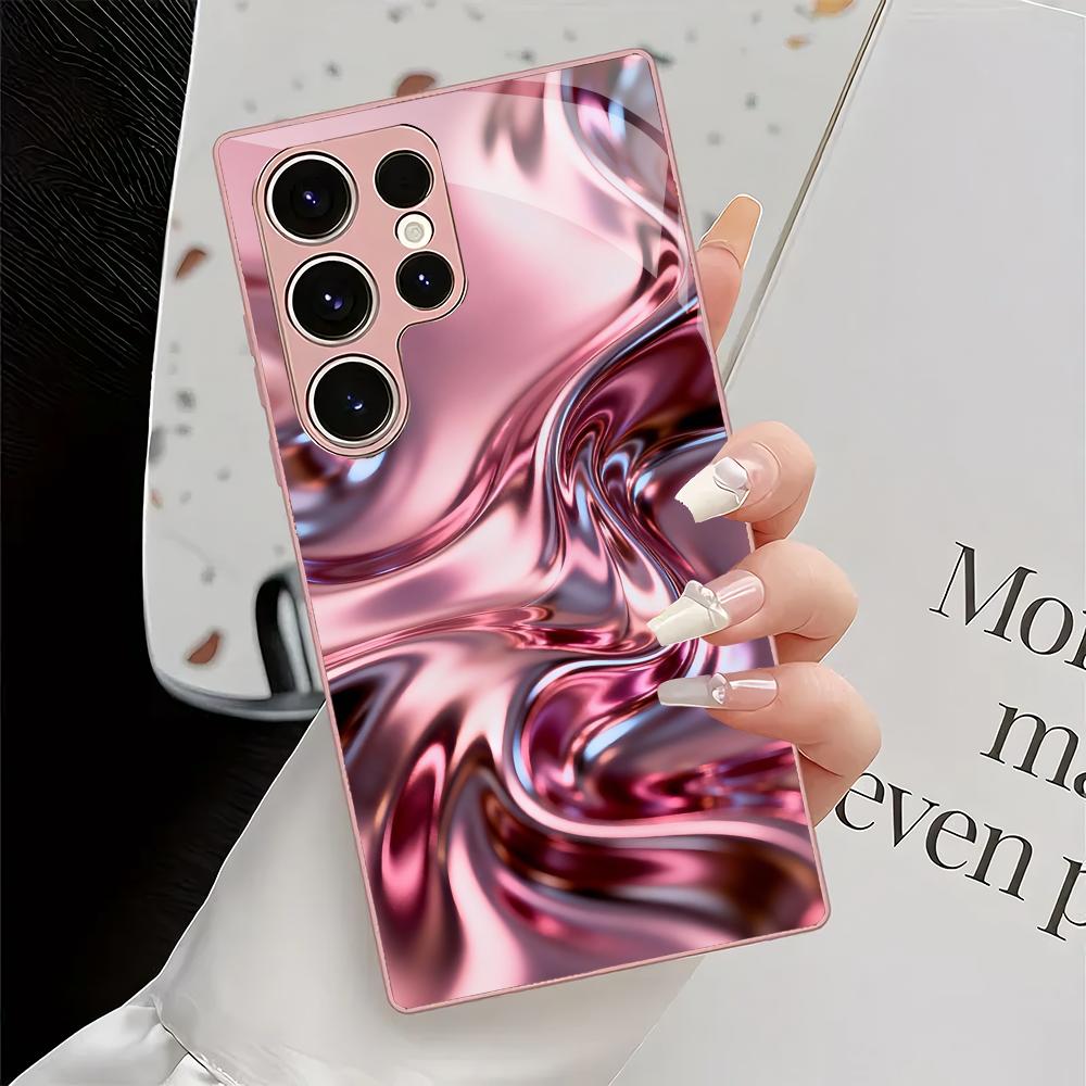 Pc Case Tempered Glass - Exquisite flowing pattern Tempered Glass Fashion