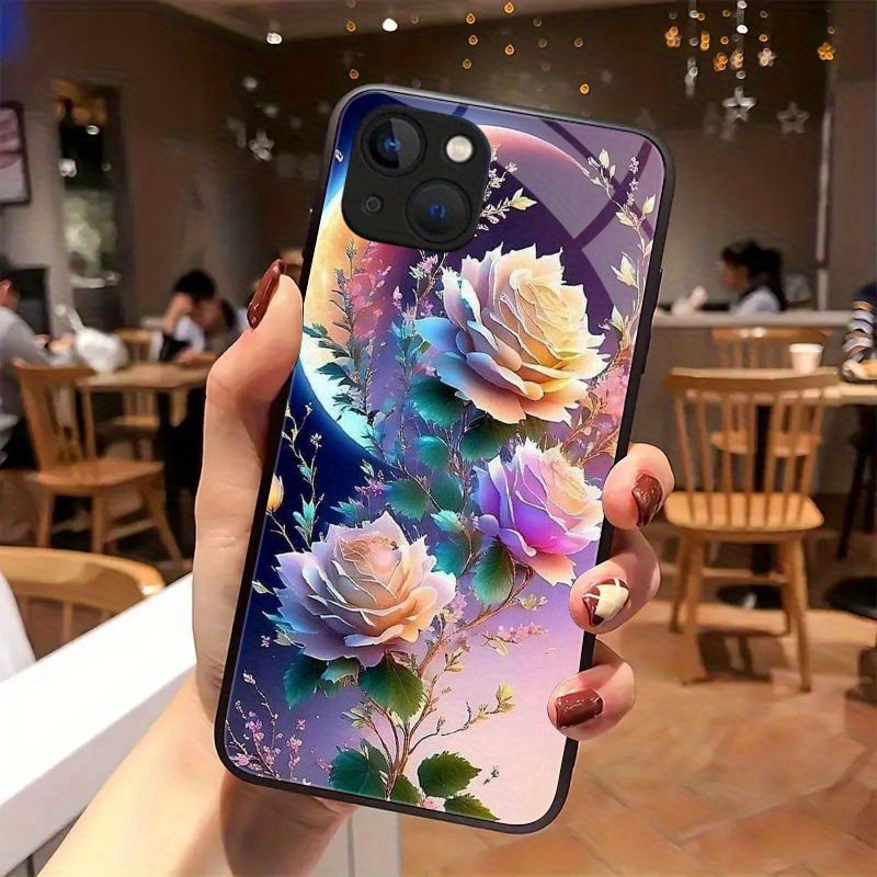 Flower Patten Tempered Glass P - огляд і ціна Pc Case Tempered Glass