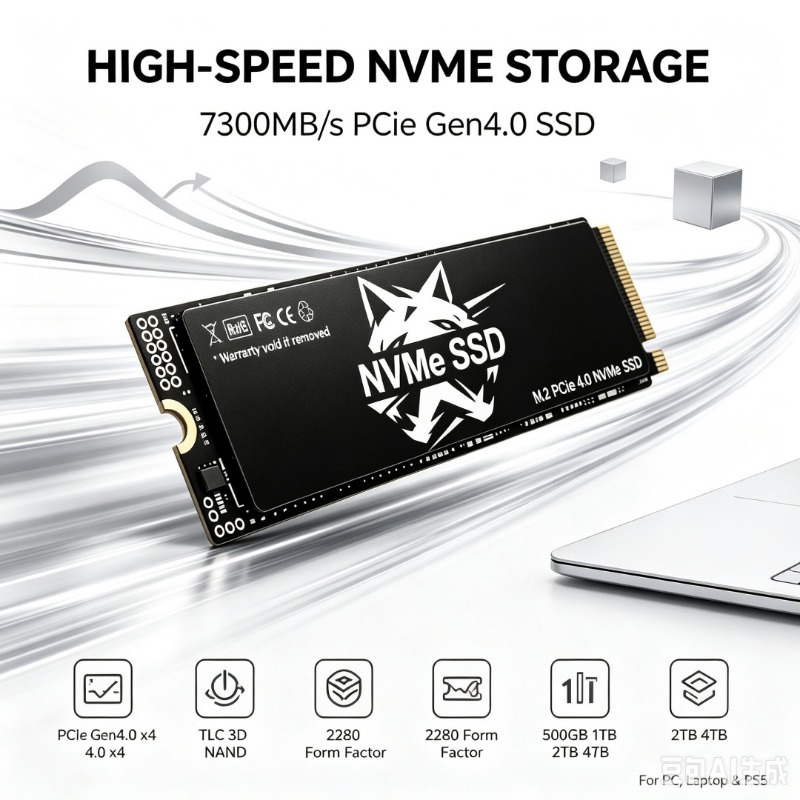 HS M.2 NVMe SSD 7300MB/s TLC 3 - огляд і ціна Pc Gaming Ps5
