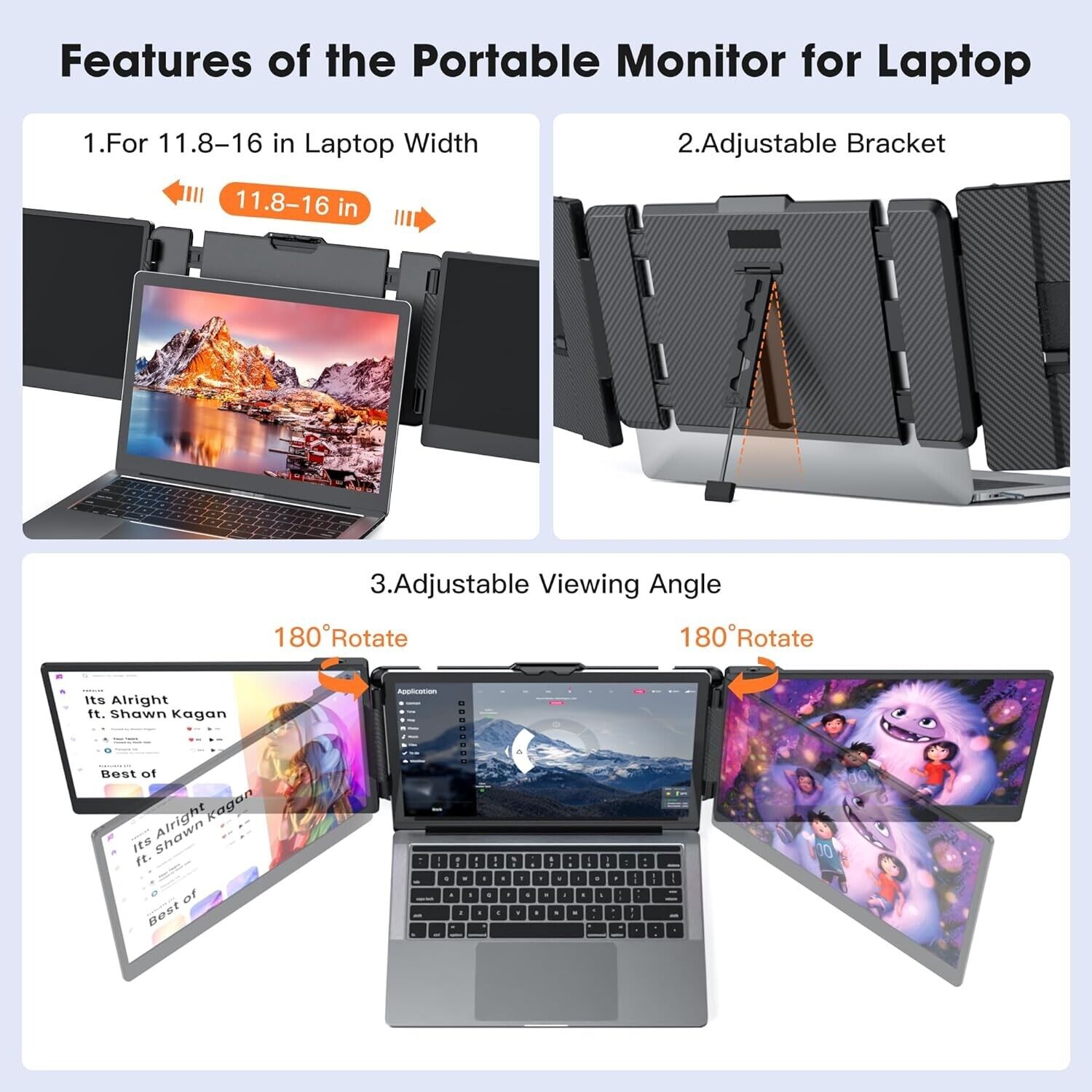 OFFIYA 14 Inch IPS 1080P FHD D - огляд і ціна High Refresh Monitor