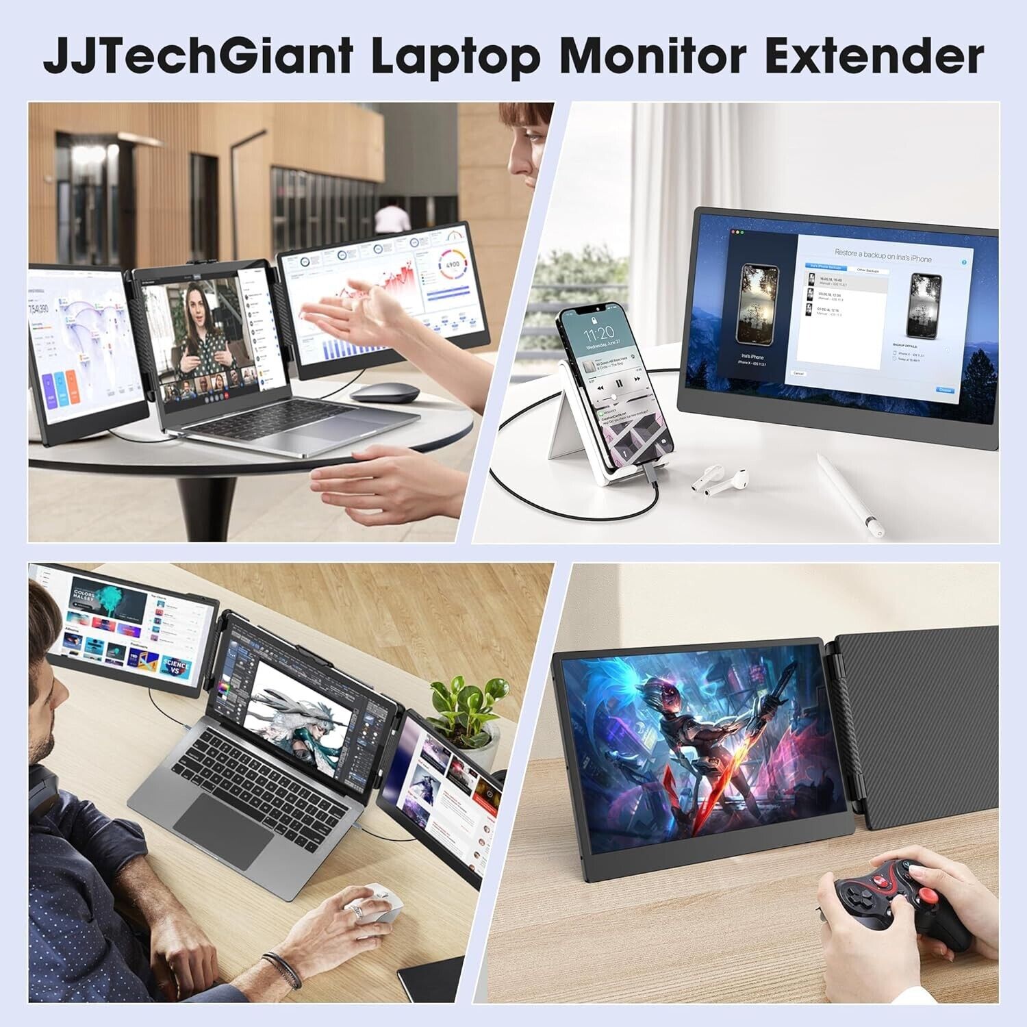 OFFIYA 14 Inch IPS 1080P FHD D - огляд і ціна High Refresh Monitor