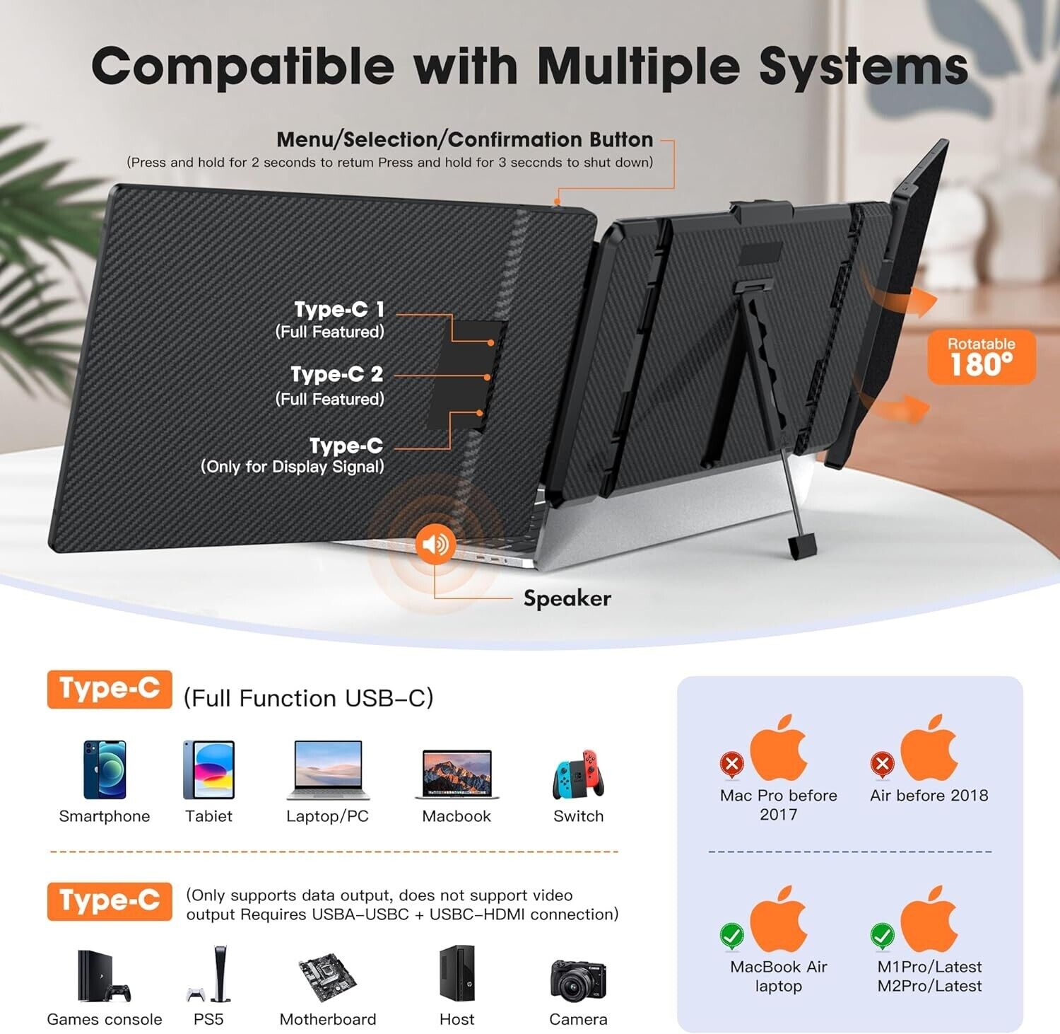 OFFIYA 14 Inch IPS 1080P FHD D - огляд і ціна High Refresh Monitor