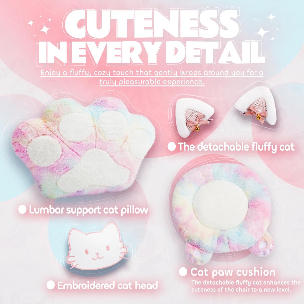 Gaming Chair Cute with Cat Ear - огляд і ціна Pc Gaming Girl