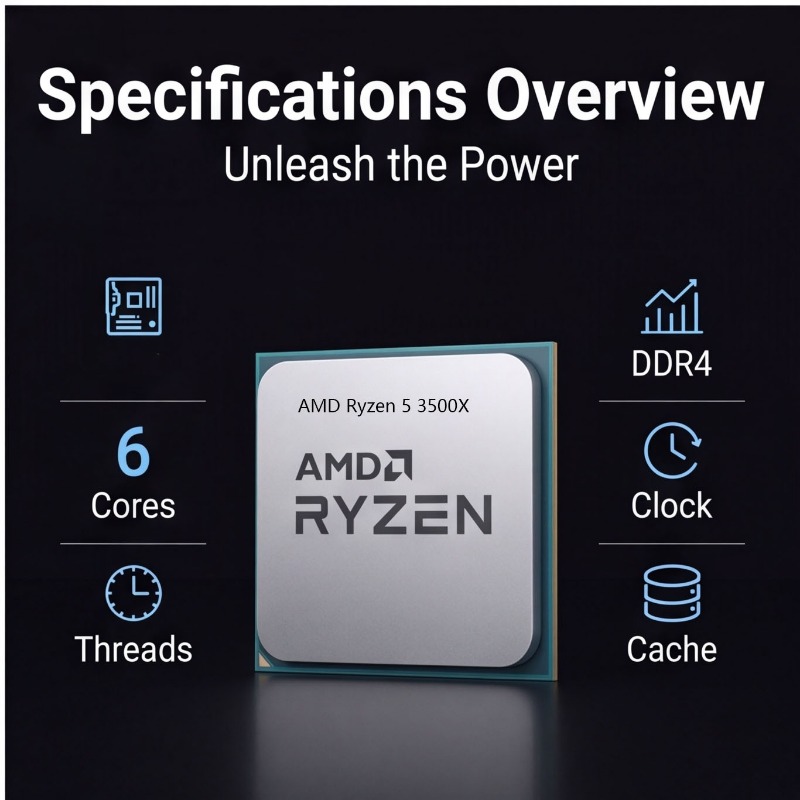 AMD Ryzen 5 3500X Desktop CPU  - огляд і ціна Pc Gaming Ryzen 5