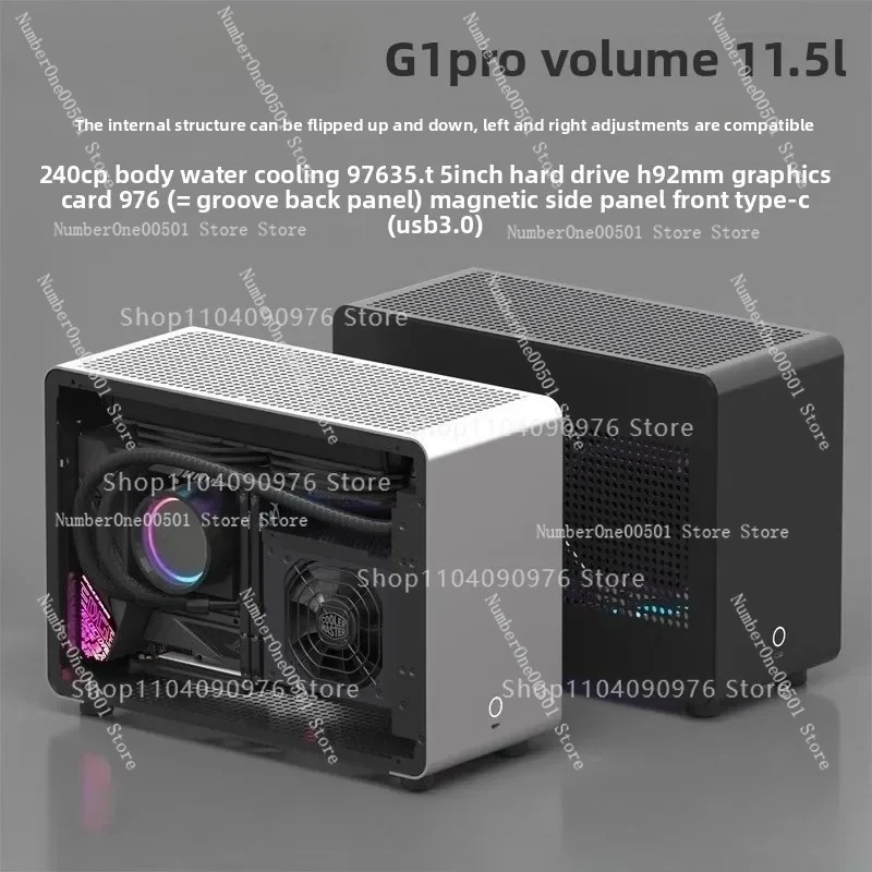 A4 ITX Aluminum Case SFX 240mm - огляд і ціна Pc Gaming Water Cooling