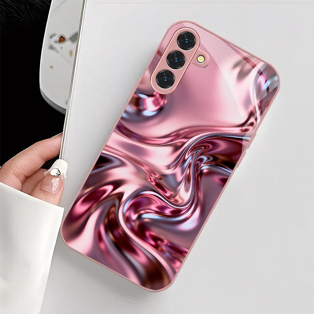 Exquisite flowing pattern Temp - огляд і ціна Pc Case Tempered Glass