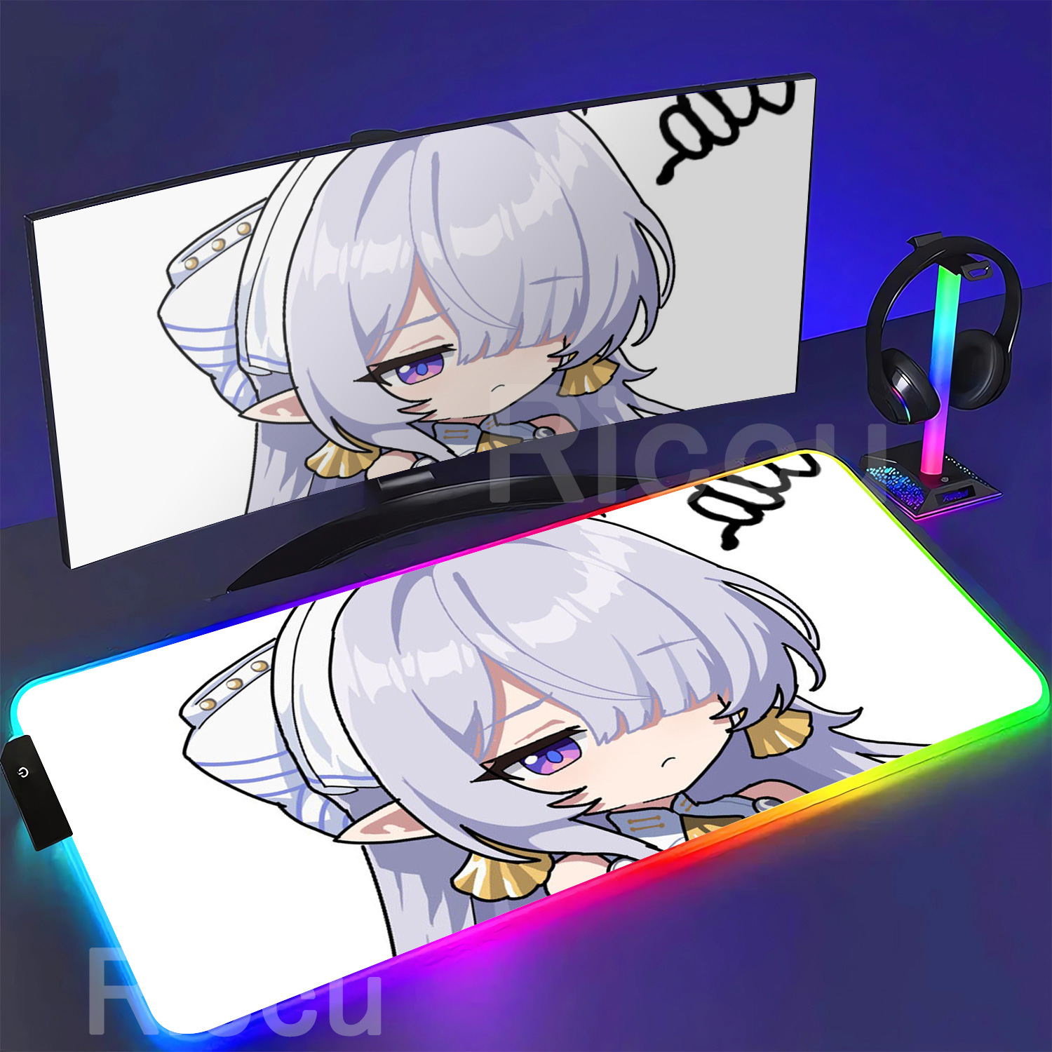 RGB Mouse Pad Velina Airgid Ze - огляд і ціна Pc Gaming Girl