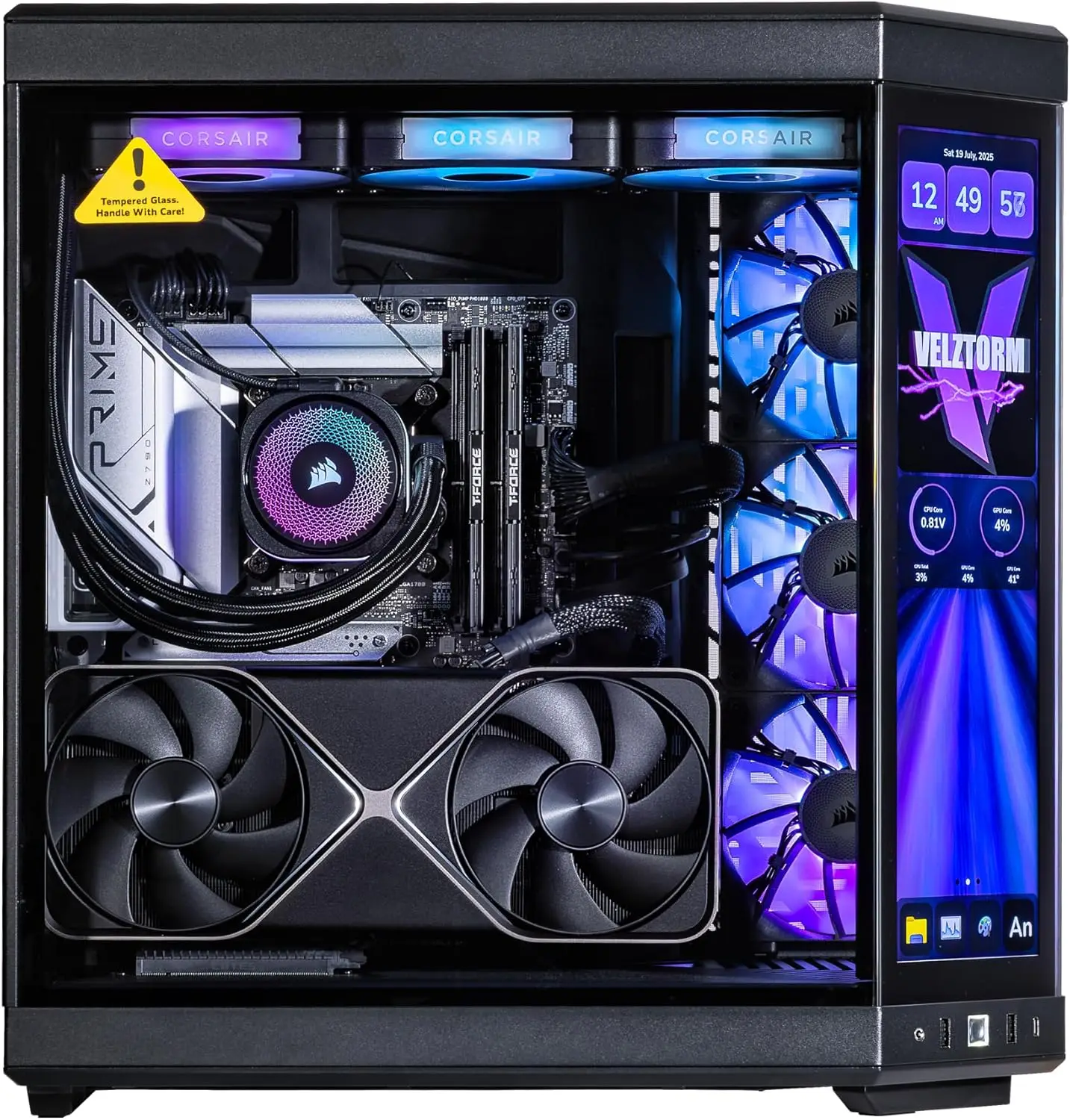 Velztorm LCD Black Praetix Cus - огляд і ціна Pc Gaming Y70