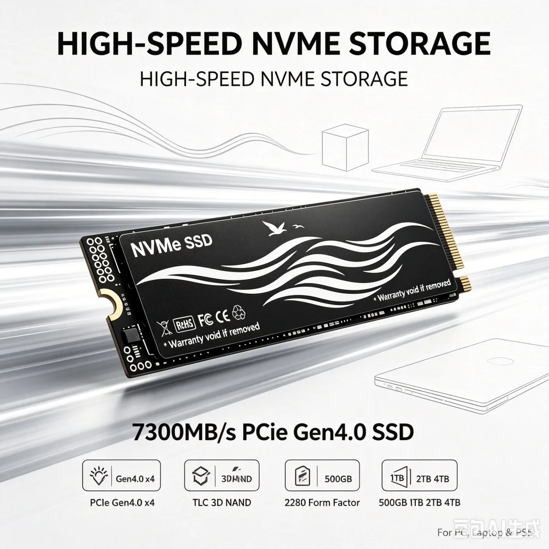 M.2 2280 NVMe SSD PCIe Gen4.0  - огляд і ціна Pc Gaming Ps5