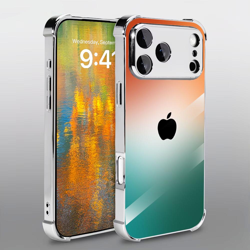 Orange green gradient Tempered - огляд і ціна Pc Case Tempered Glass