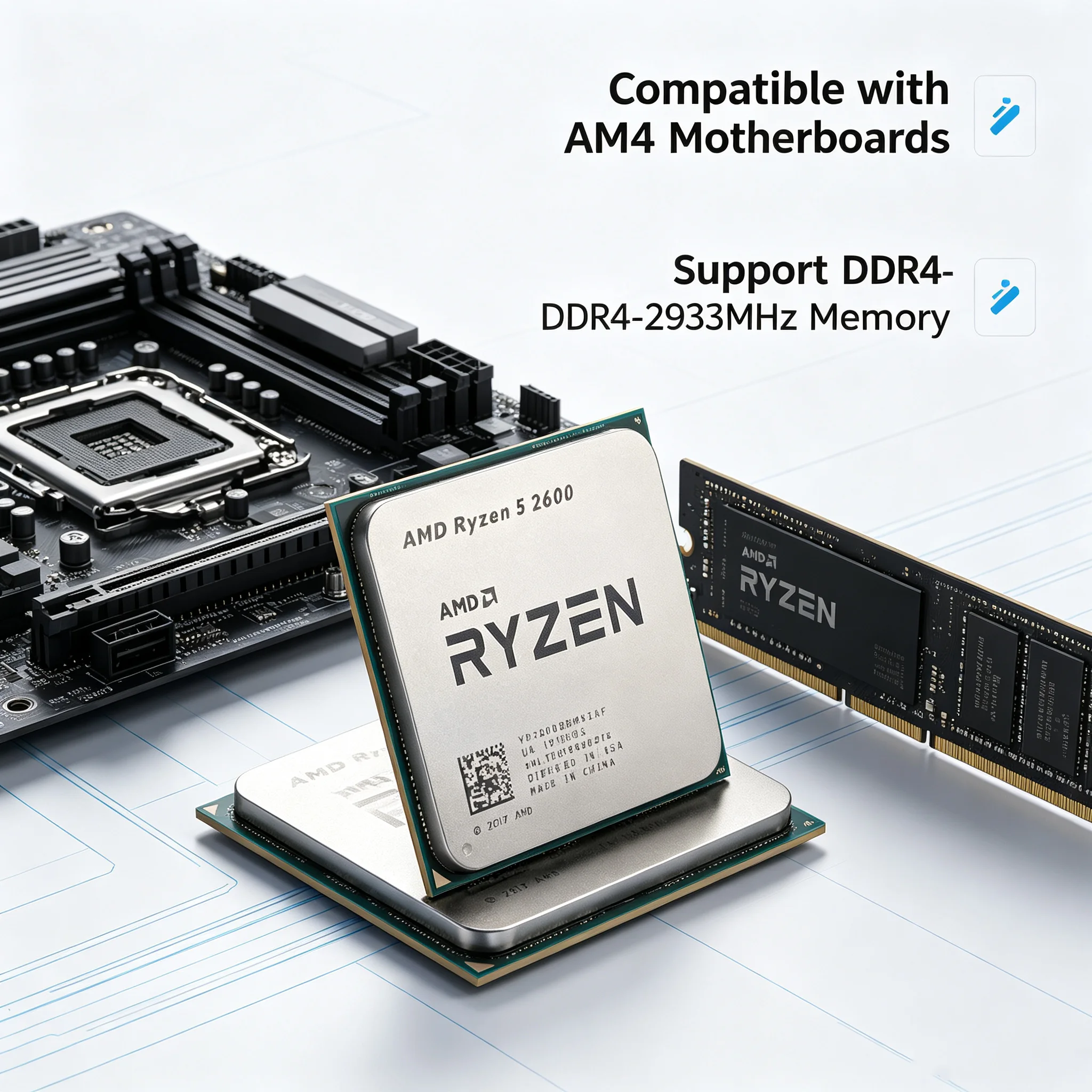 AMD Ryzen 5 2600 Processor 3.4 - огляд і ціна Pc Gaming Ryzen 5