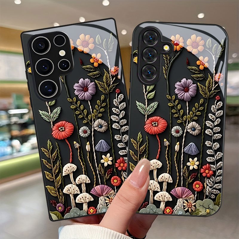 Colorful flower pattern temper - огляд і ціна Pc Case Tempered Glass