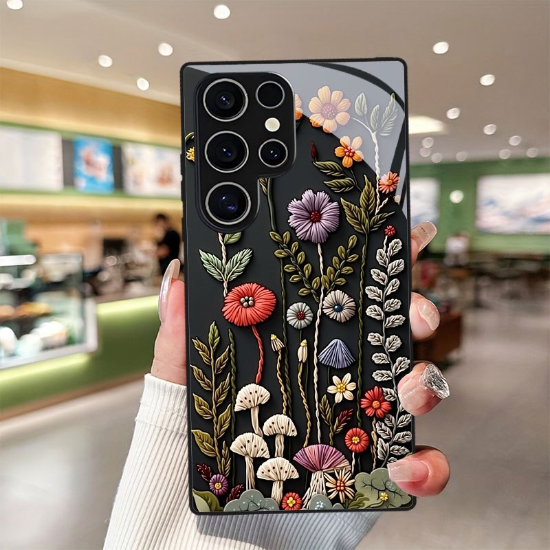 Colorful flower pattern temper - огляд і ціна Pc Case Tempered Glass