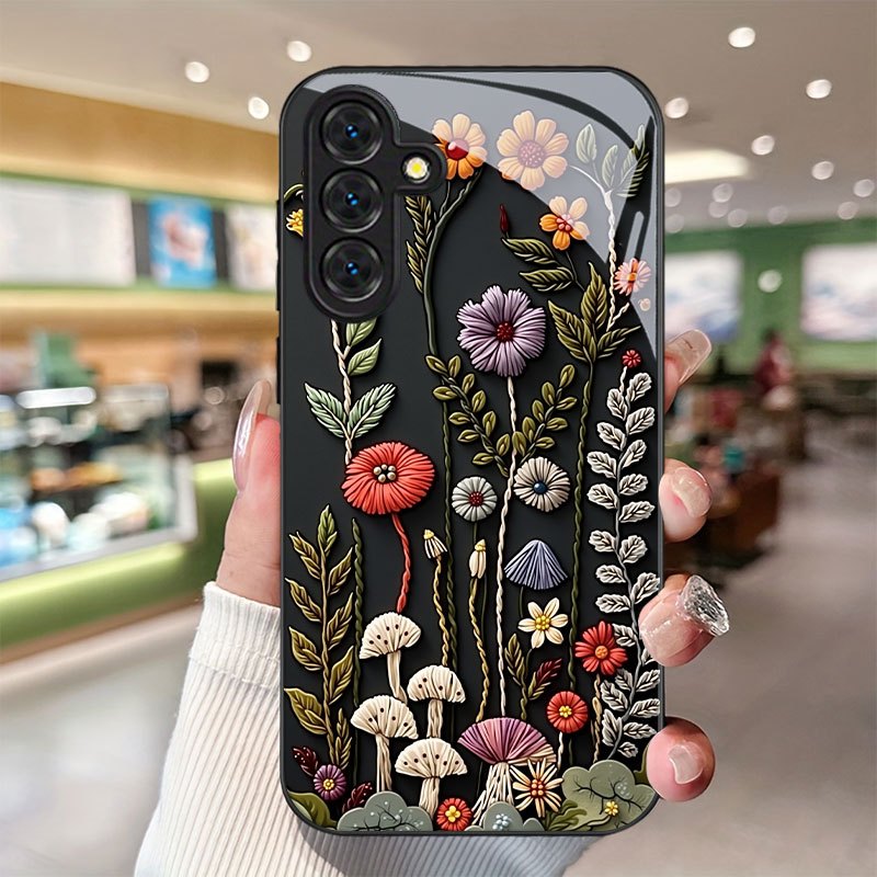 Colorful flower pattern temper - огляд і ціна Pc Case Tempered Glass