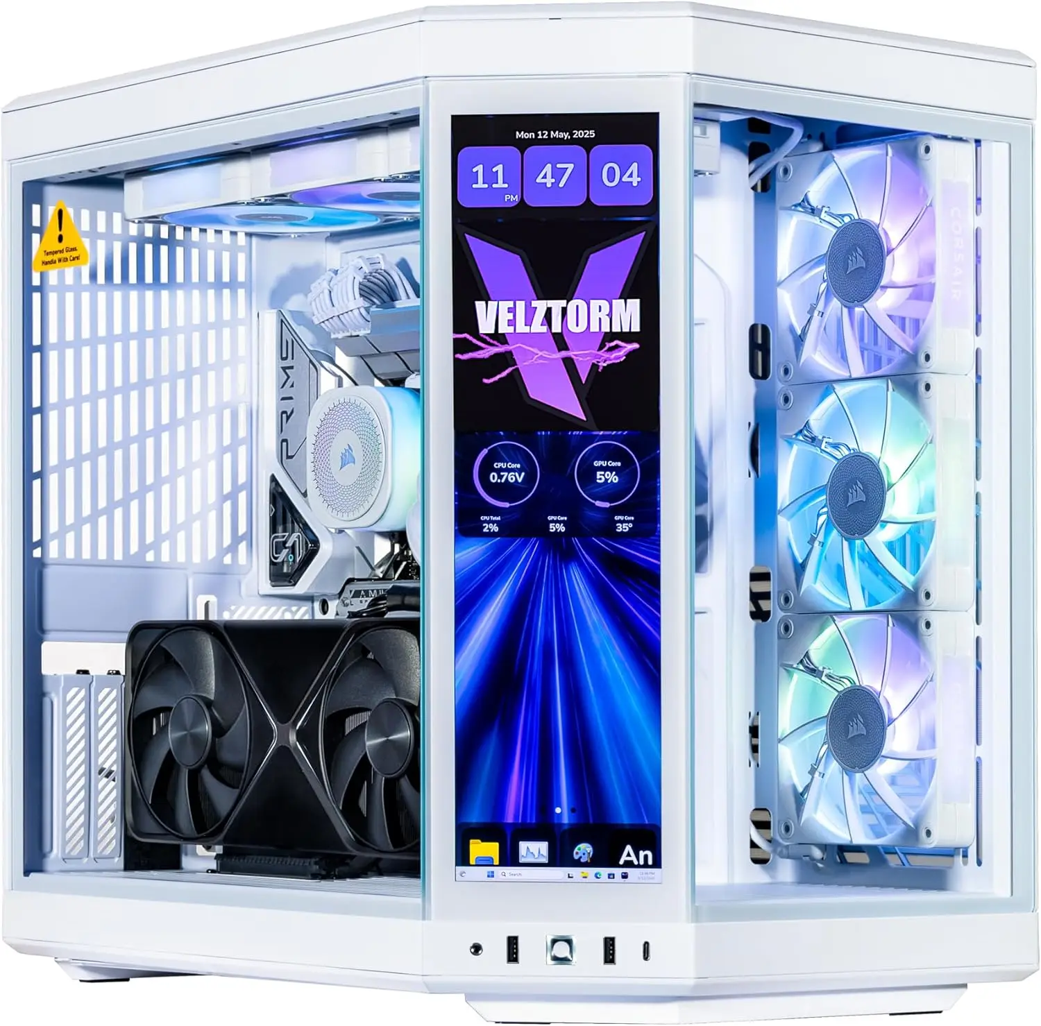 Velztorm LCD White Praetix Cus - огляд і ціна Pc Gaming Y70