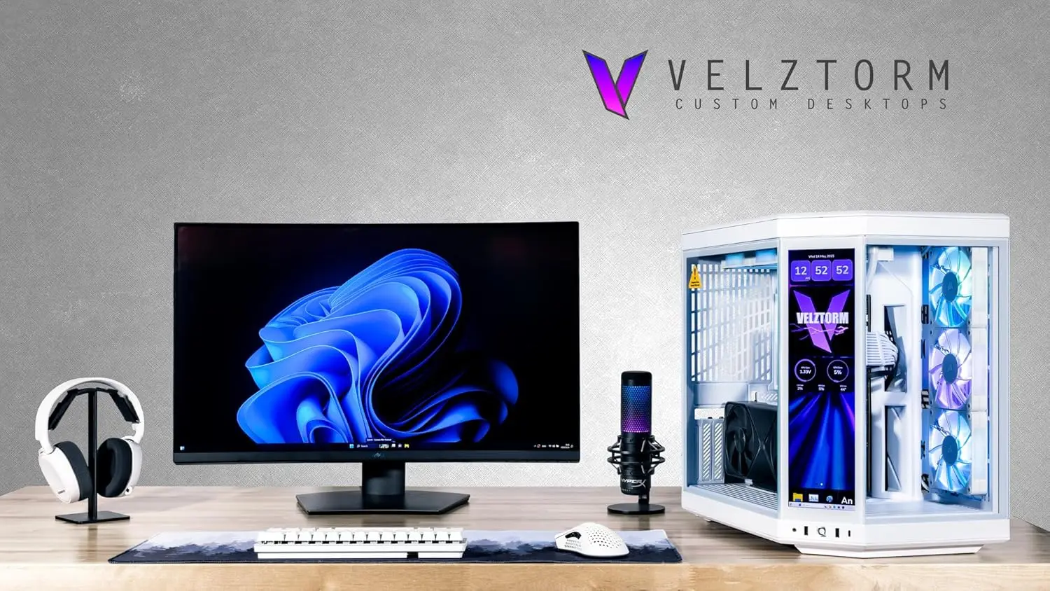 Velztorm LCD White Praetix Cus - огляд і ціна Pc Gaming Y70