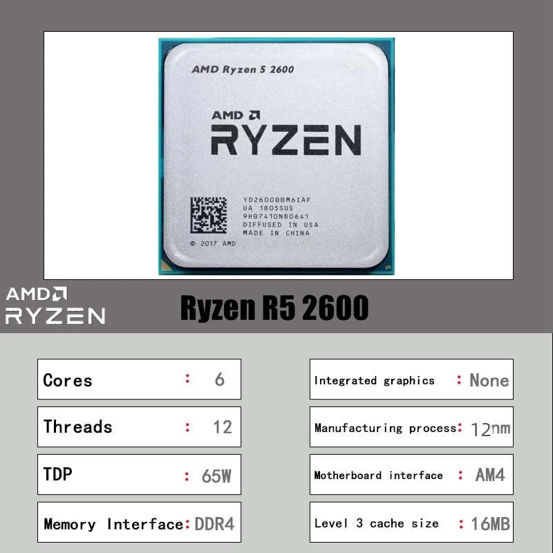 AMD Ryzen 5 2600 6 Core 12 Thr - огляд і ціна Pc Gaming Ryzen 5