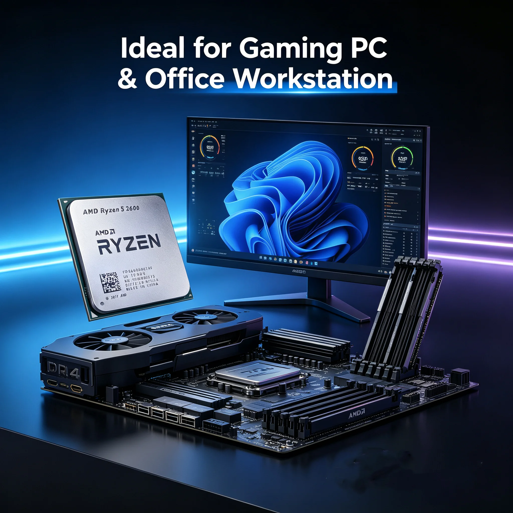 AMD Ryzen 5 2600 6 Core 12 Thr - огляд і ціна Pc Gaming Ryzen 5