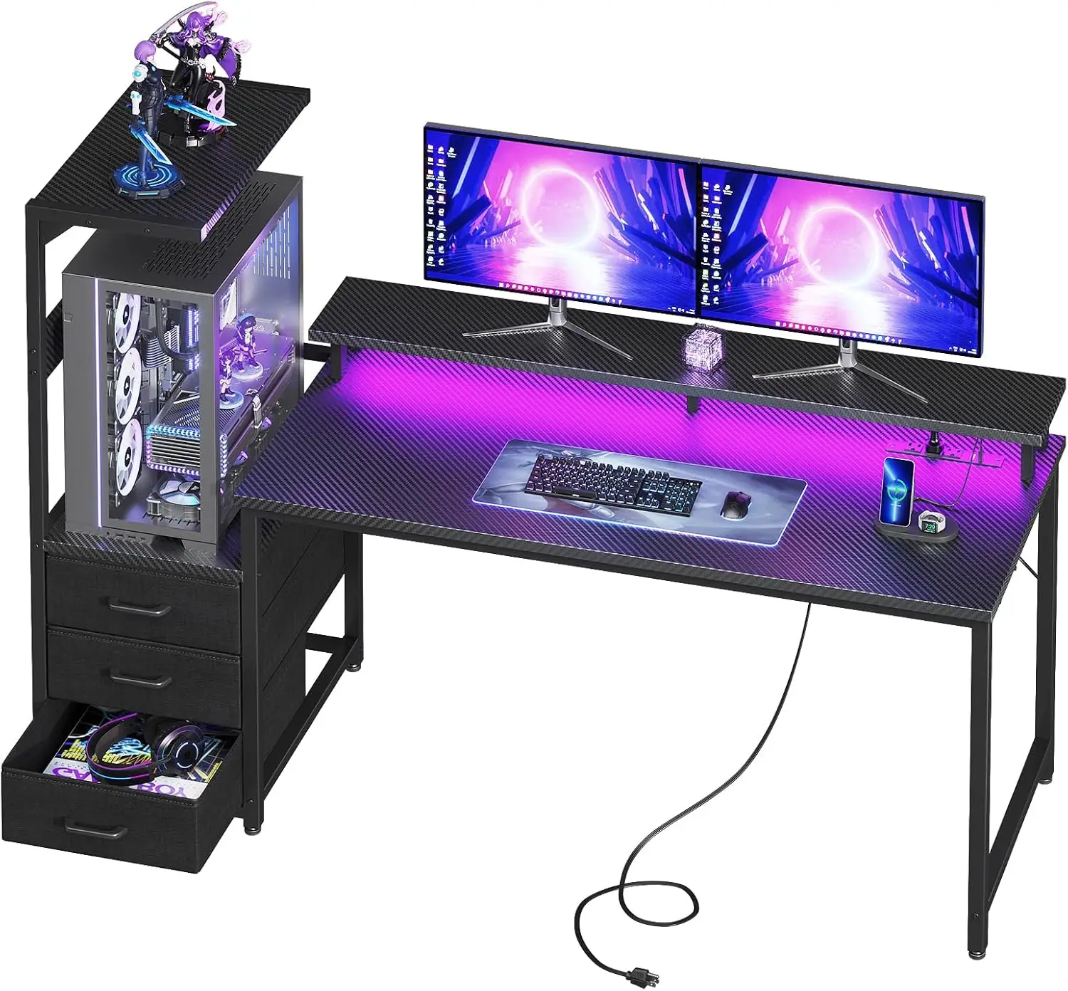 Gaming Desk w/PC Showcase Stan - огляд і ціна Pc Gaming Lian Li