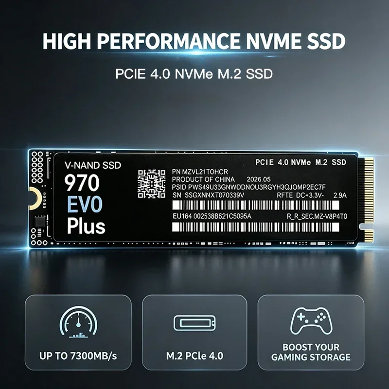 7400MB/s 970 EVO Plus M.2 NVMe - огляд і ціна Pc Gaming Ps5