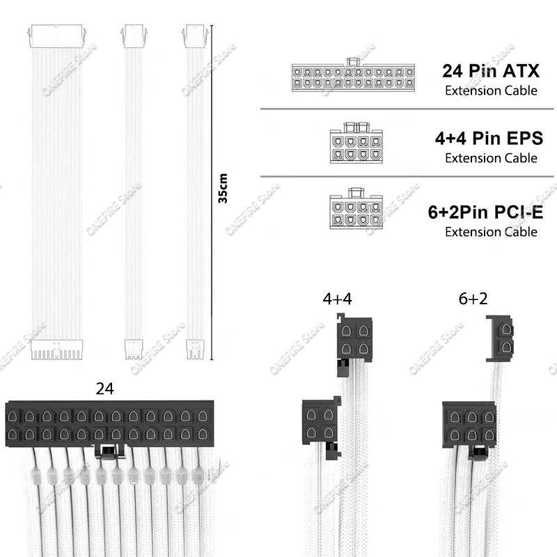 PSU Extension Cable Motherboar - огляд і ціна Pc Gaming Lian Li