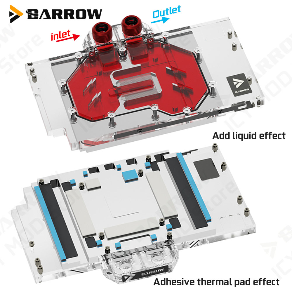 Barrow Display Card Water Cool - огляд і ціна Pc Gaming Water Cooling