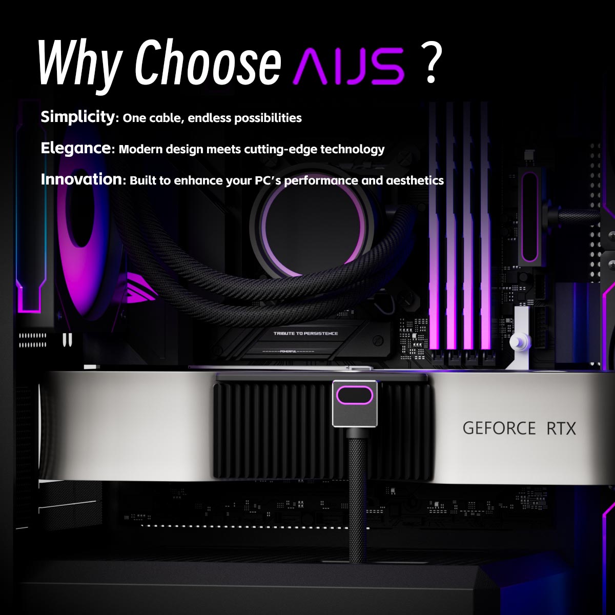 AIJS 12VHPWR ARGB GPU16PIN Mod - огляд і ціна Pc Gaming Lian Li