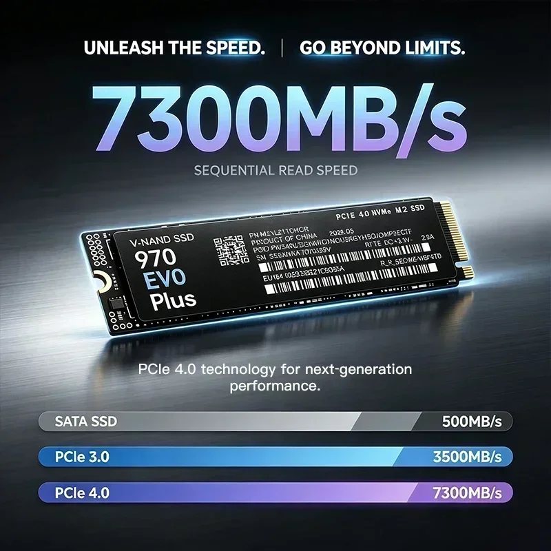 970 EVO Plus 7300MB/s 1TB 2TB  - огляд і ціна Pc Gaming Ps5
